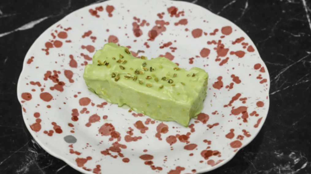 Home made protein bar - polewa white chocolate + matcha