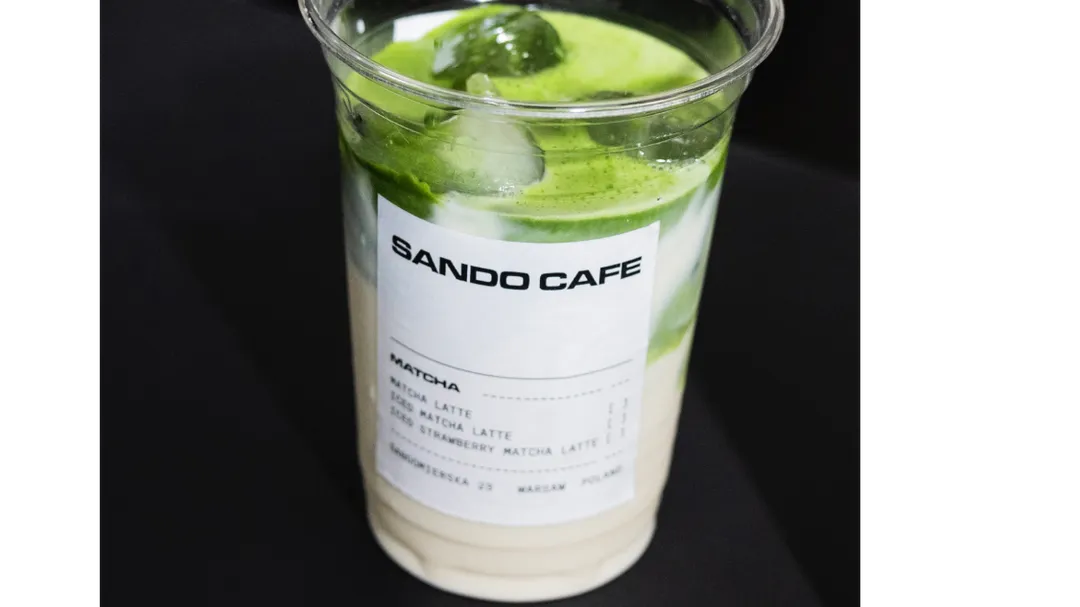 Iced matcha latte