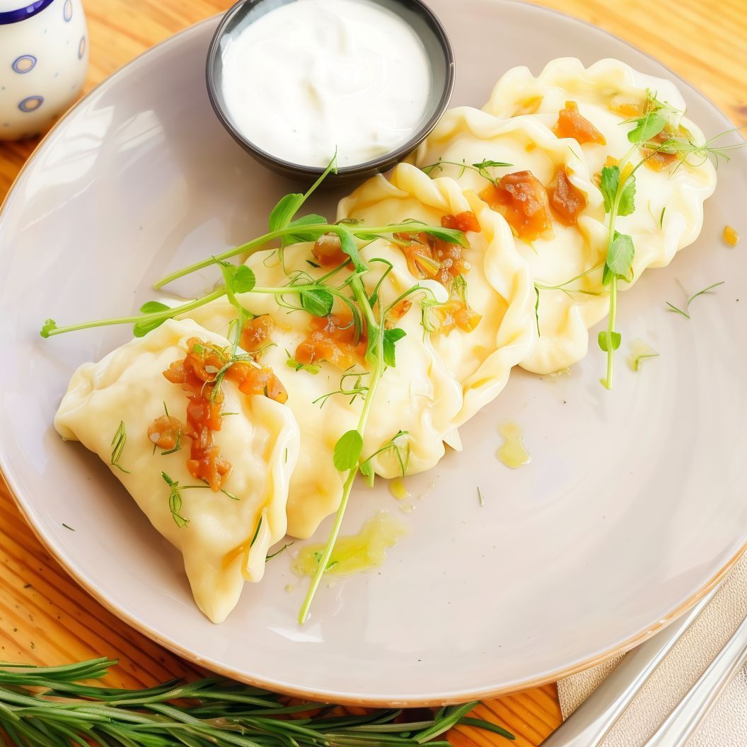 Pierogi z serem i z ziemniakami