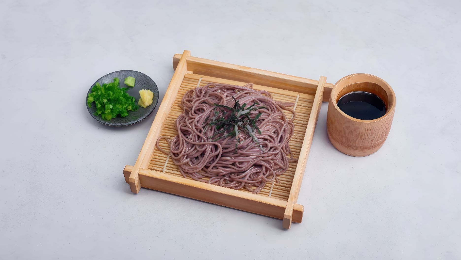 Makaron Zaru soba z sosem rybnym i sojowym