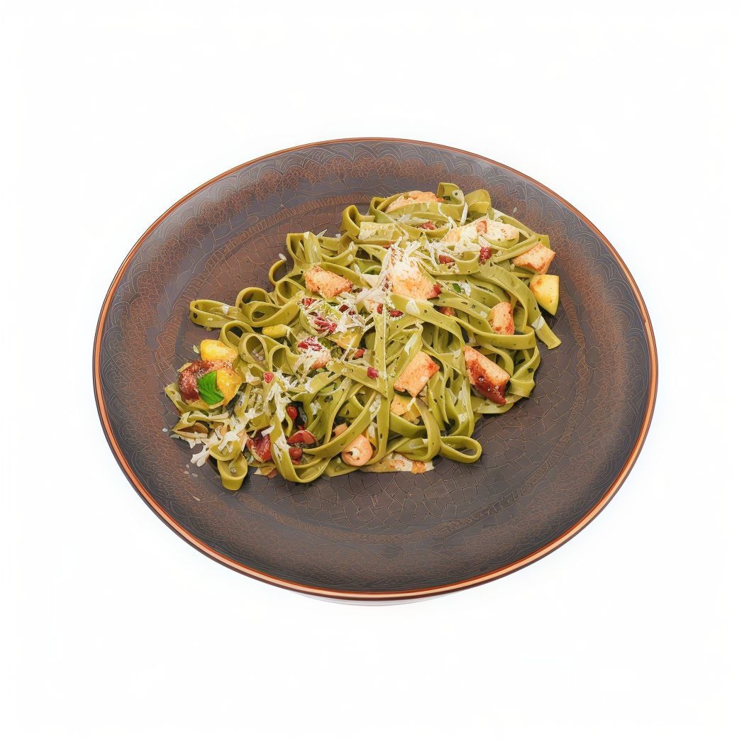 Zielone Tagliatelle Z Kurczakiem