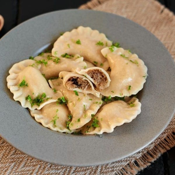 Pierogi z kapustą i grzybami