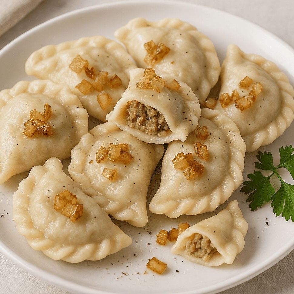 Pierogi z mięsem wołowym 10 szt