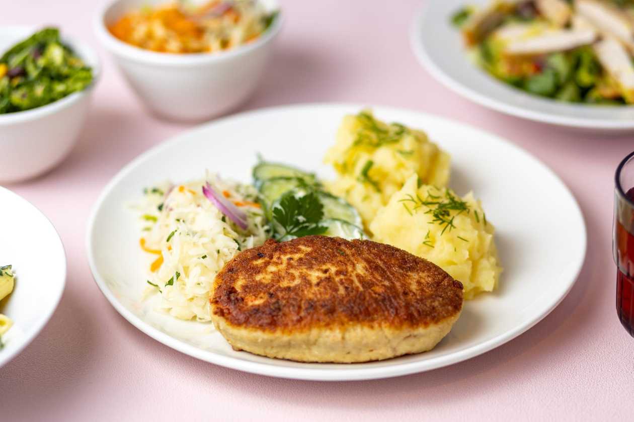Minced Meat Cutlet + SOUP