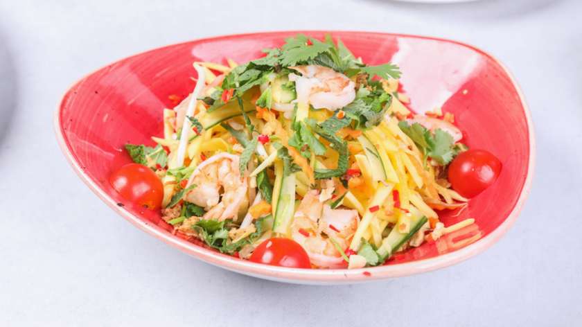 Shrimp and mango salad