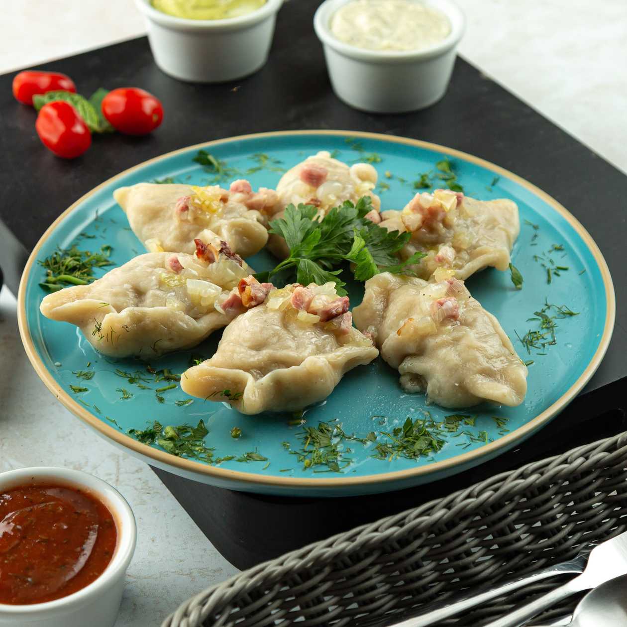 Pierogi with Buckwheat Groats and Meat