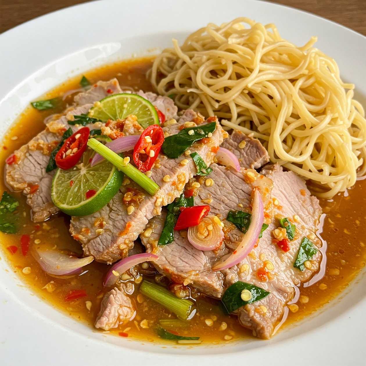 Pork in Pepper Sauce with Vegetables