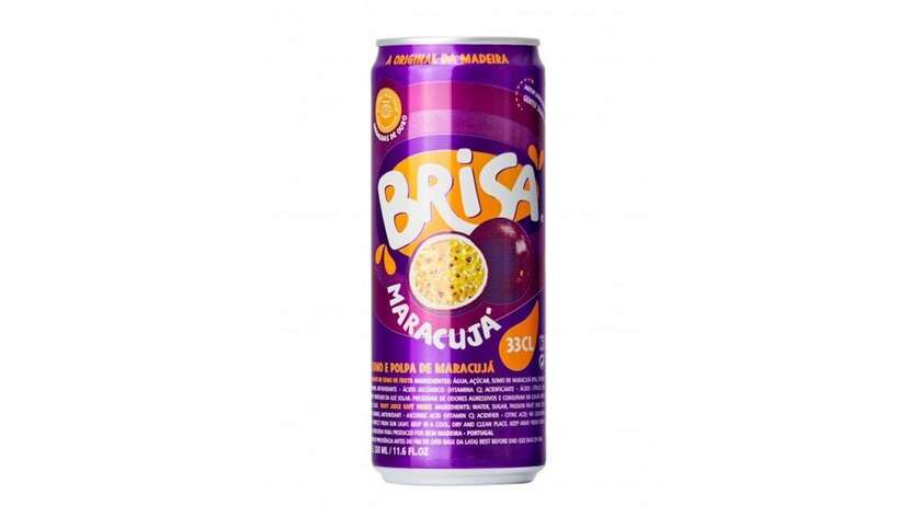 Brisa passion fruit carbonated drink from Madeira 330ml