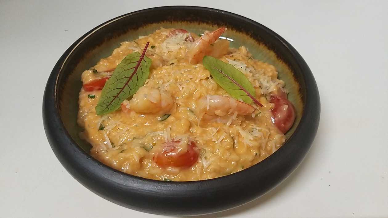 Risotto with shrimps