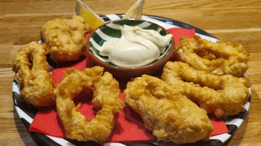 Calamari in tempura