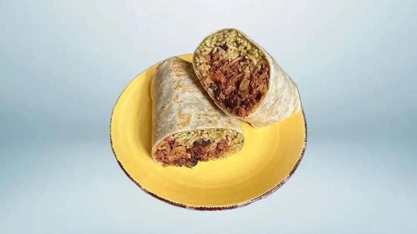 Picadillo burrito