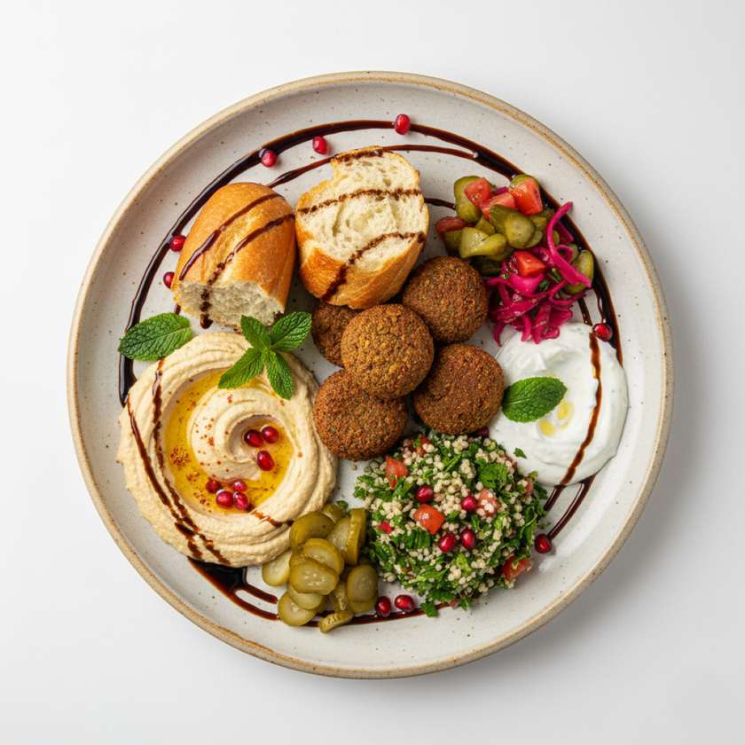 Falafel on Plate