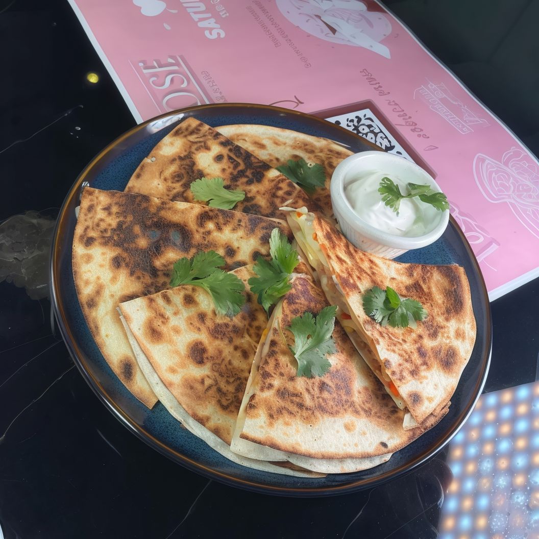 QUESADILLA Z SZARPANĄ WIEPRZOWINĄ