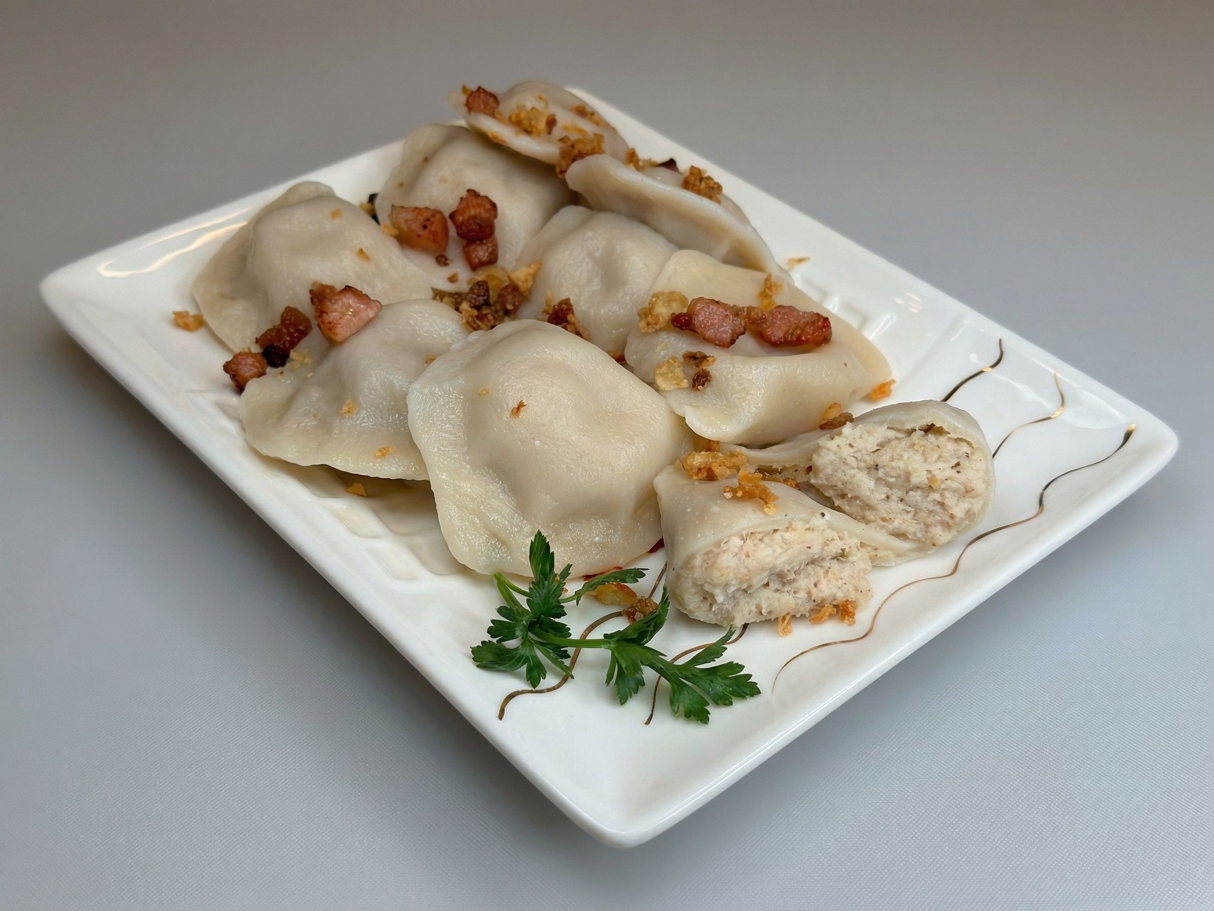 Zestaw pierogi z mięsem