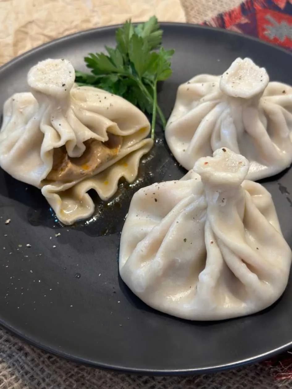 Chinkali with Pork and Beef Meat