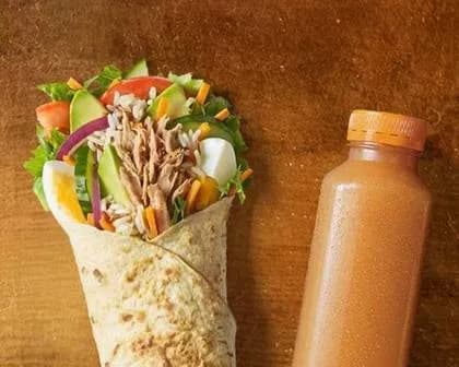 Wrap Tuńczyk Awokado + Sok