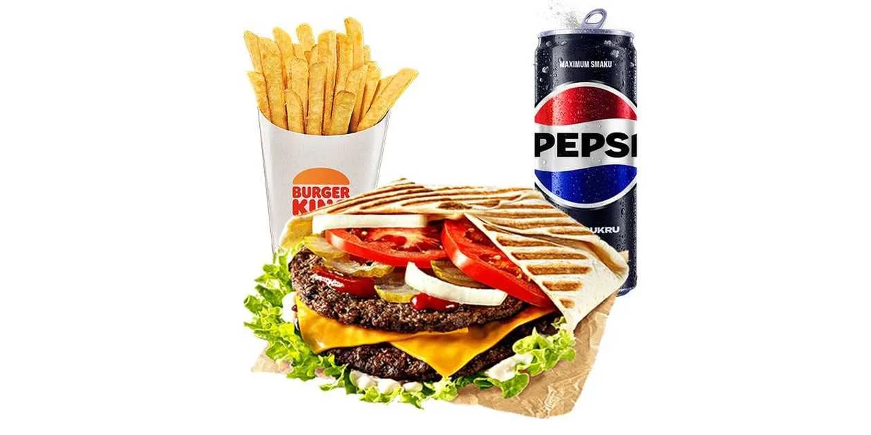 Double King Beef Pocket Zestaw