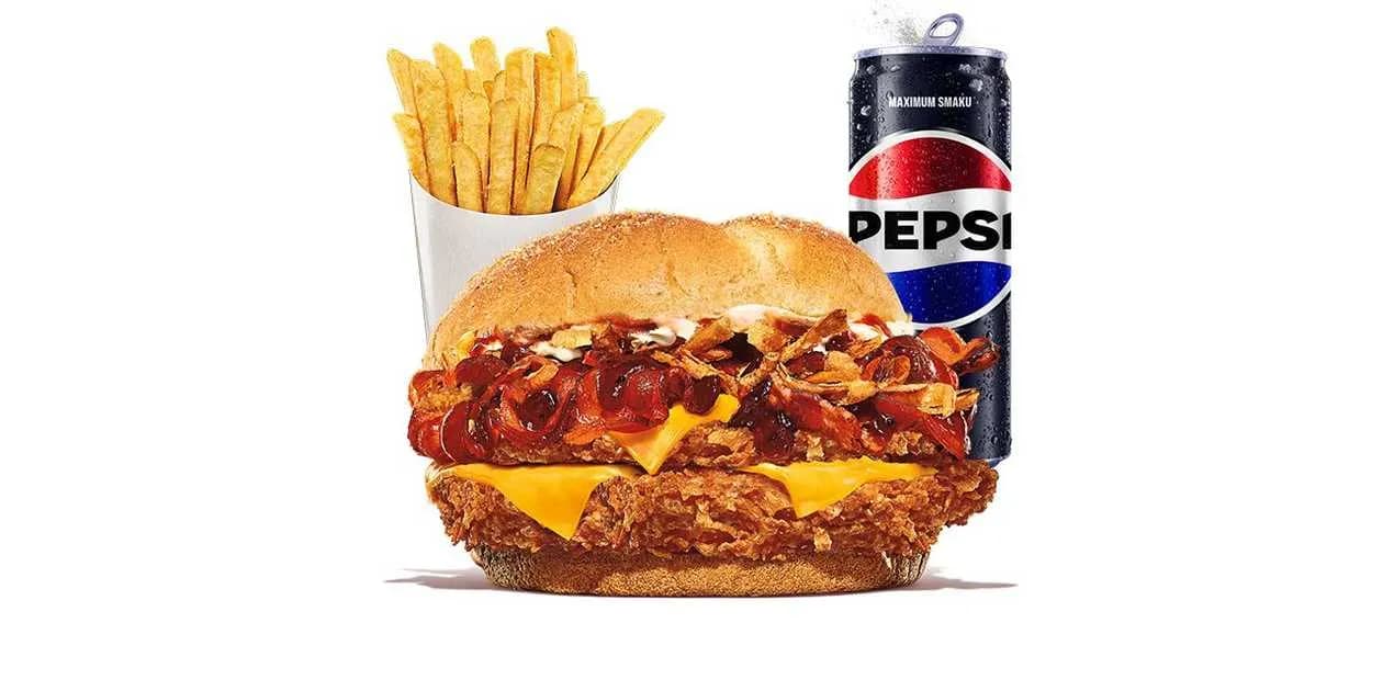 Double Steakhouse Chicken King Zestaw