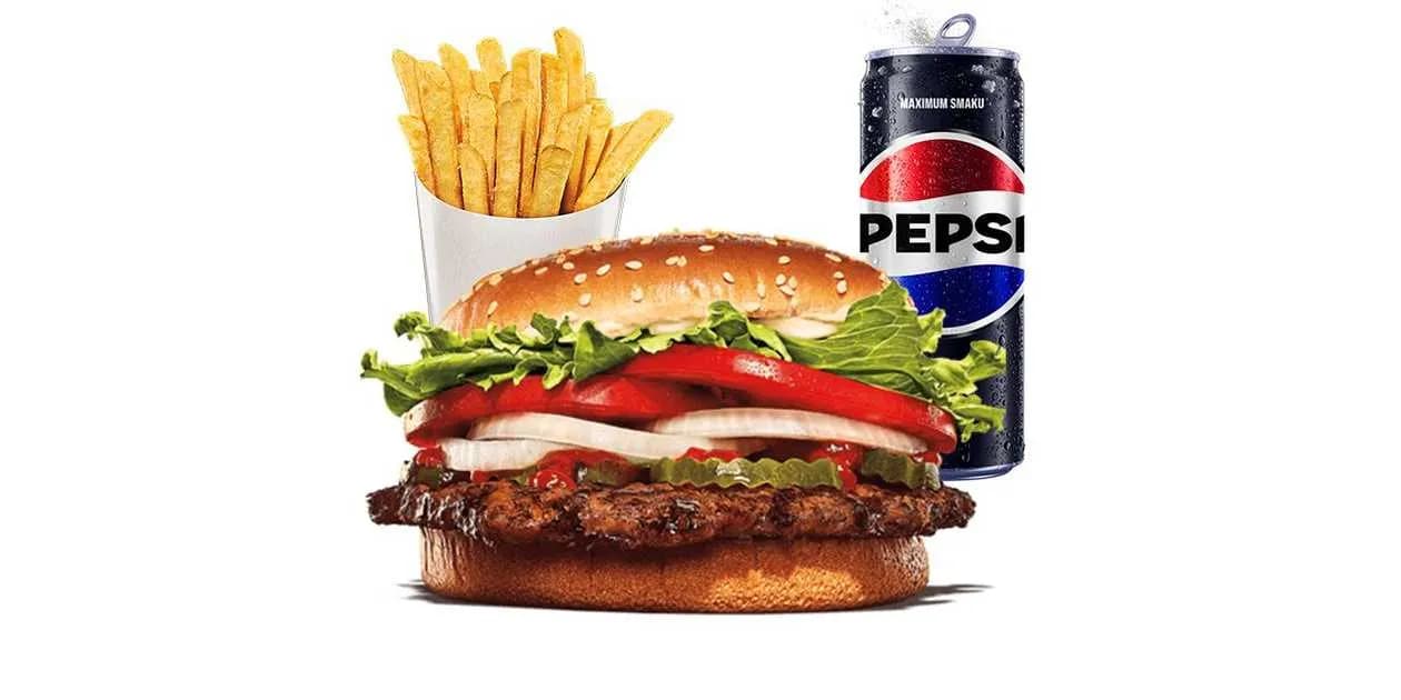 Plant-Based Whopper Zestaw
