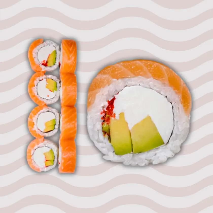 Philadelphia with Salmon and Avocado