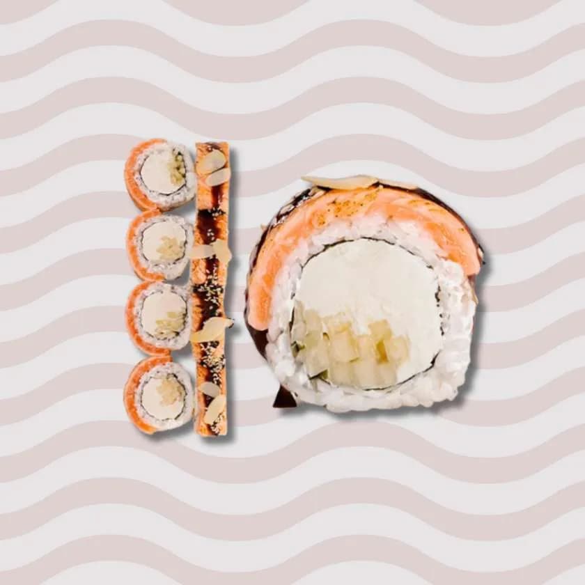 Philadelphia with Grilled Salmon and Pear