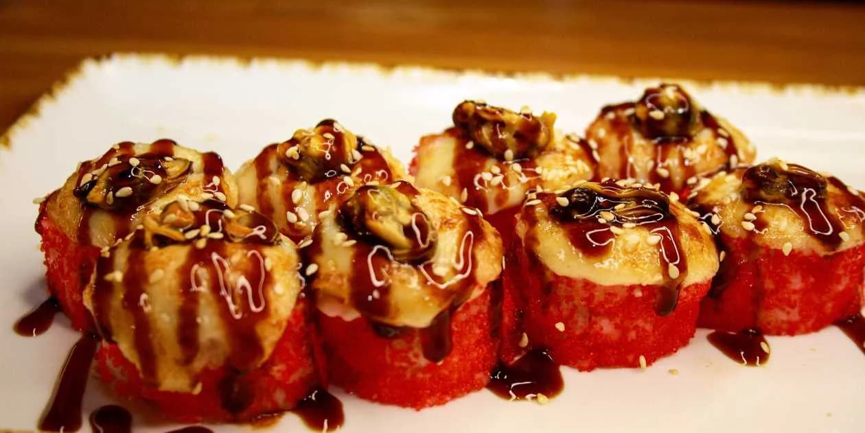 Roasted Roll with Salmon and Mussels