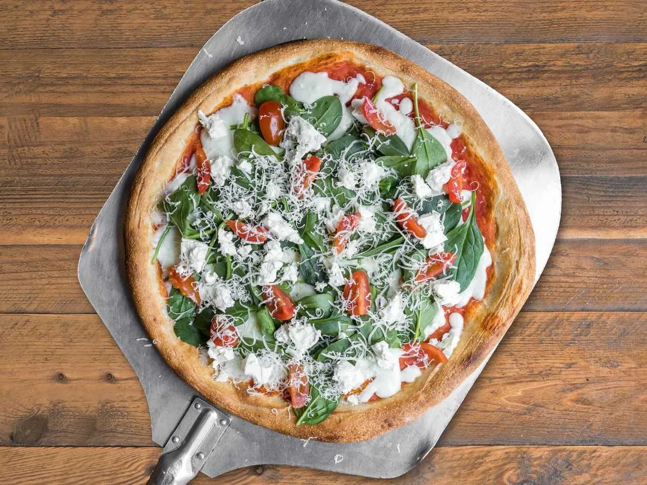Pizza with Spinach and Feta