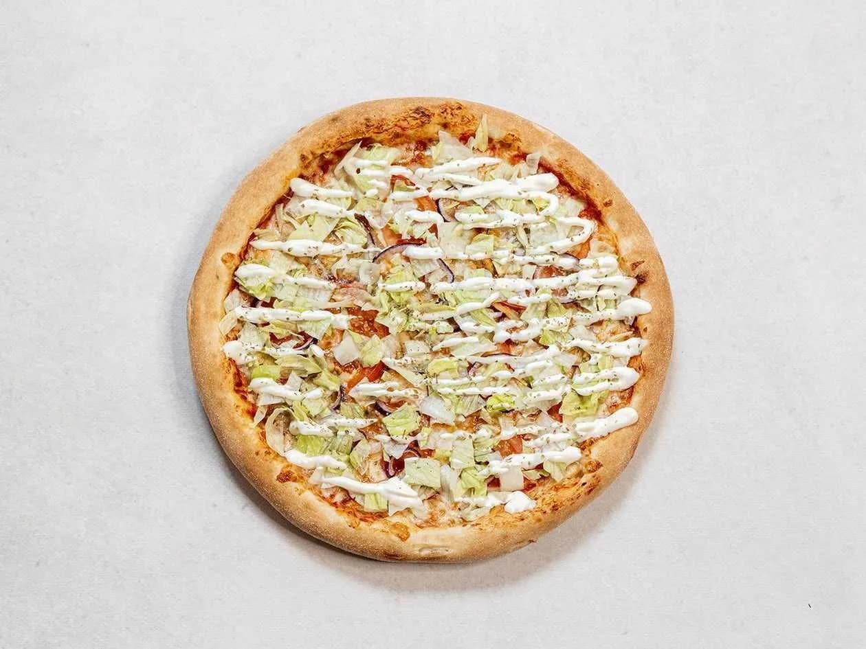 Kebab Pizza + 1000 Islands Sauce