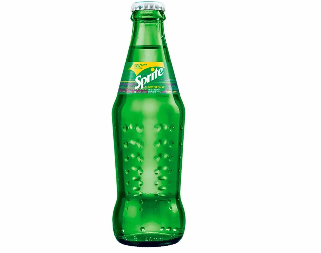 Sprite in Glass Bottle