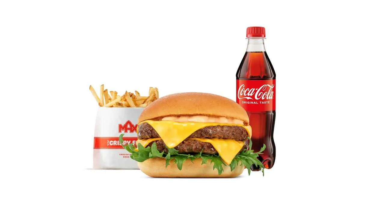 Double Cheeseburger w zestawie