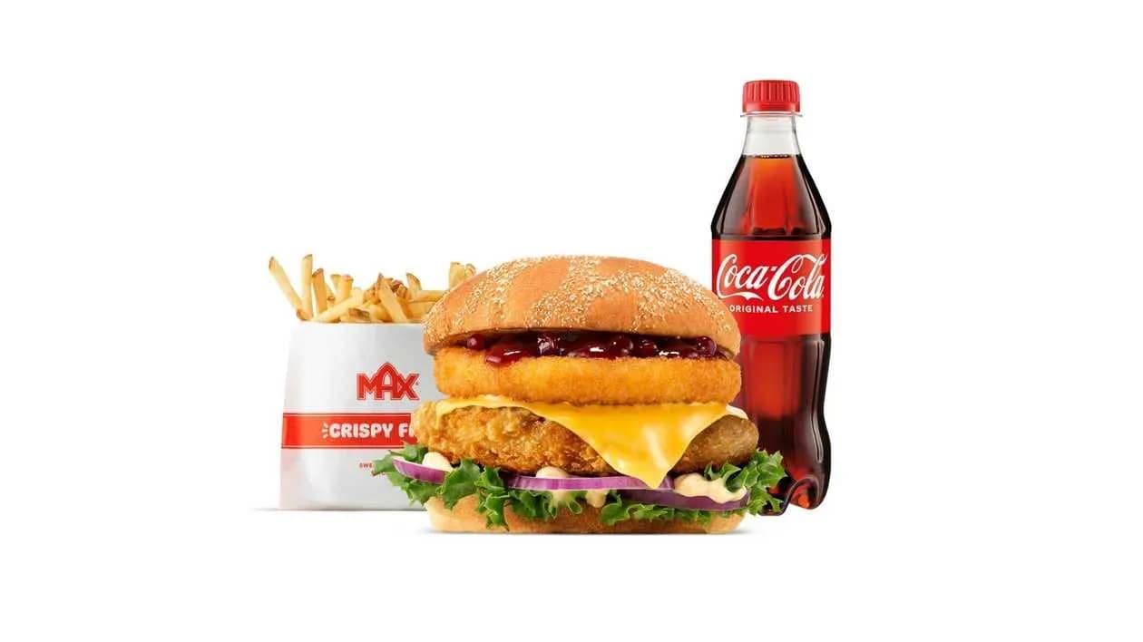 Burger Rywala Crispy Chicken w zestawie