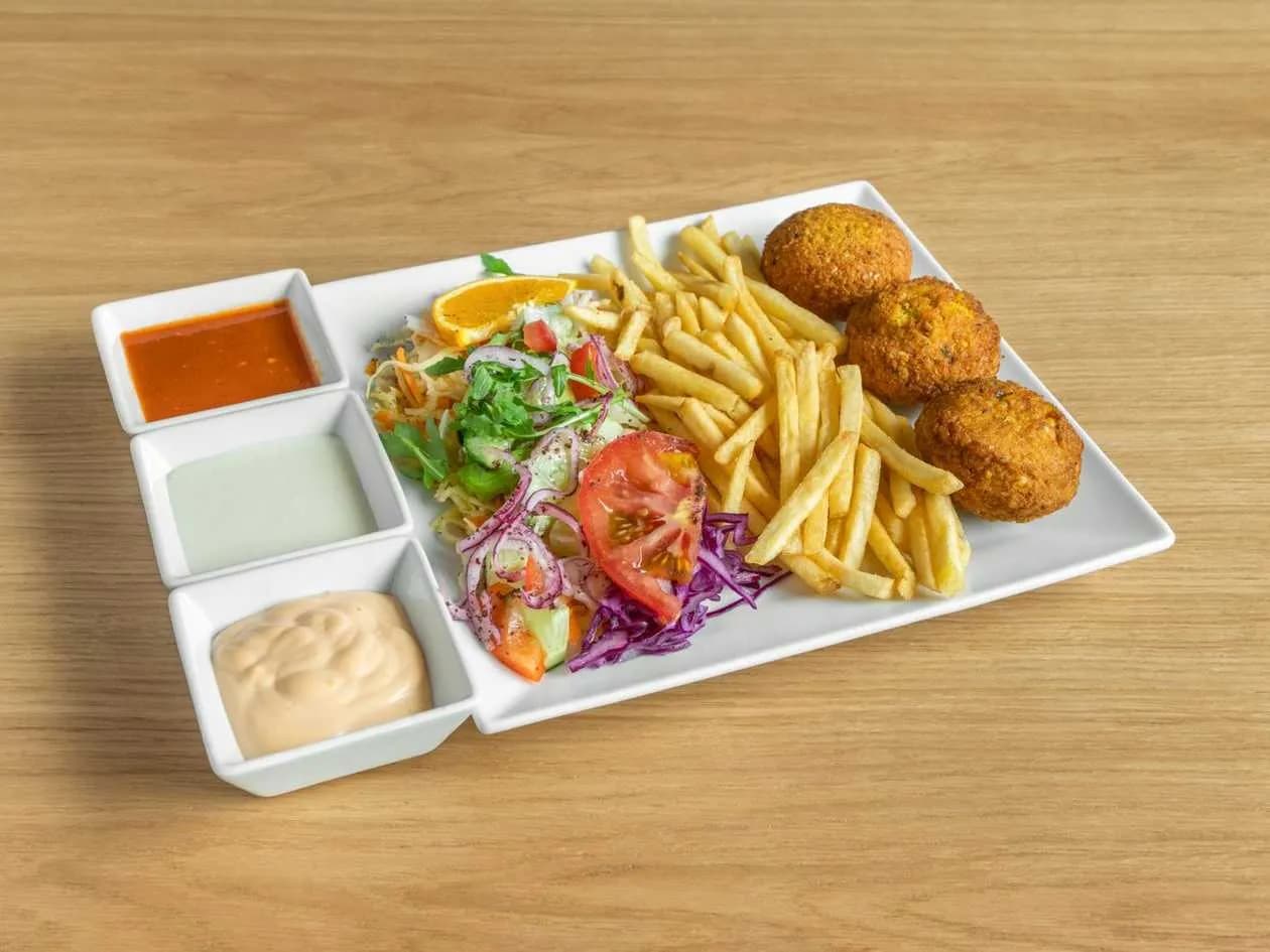 Falafel on a Plate