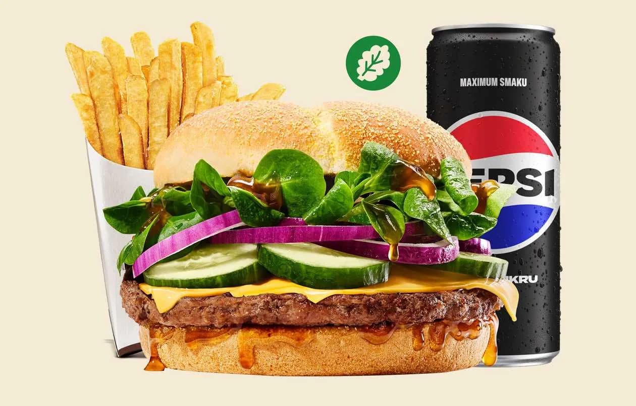 TeriyaKing Plant-Based Burger Set