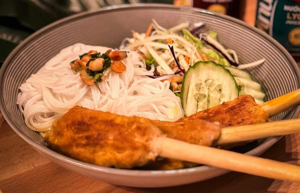 Grilled Skewr with Pork and Lemongrass