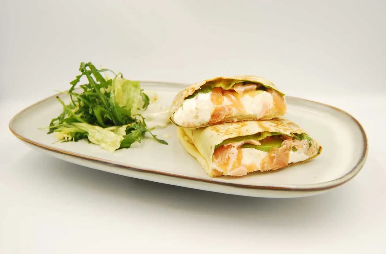 Salmon & Avocado Pancake