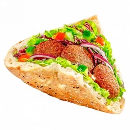 Kebab in Bun with Falafel