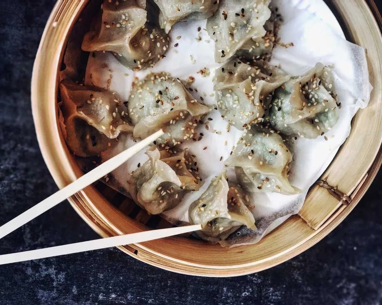 Jiaozi with Beef, Leek and Carrot