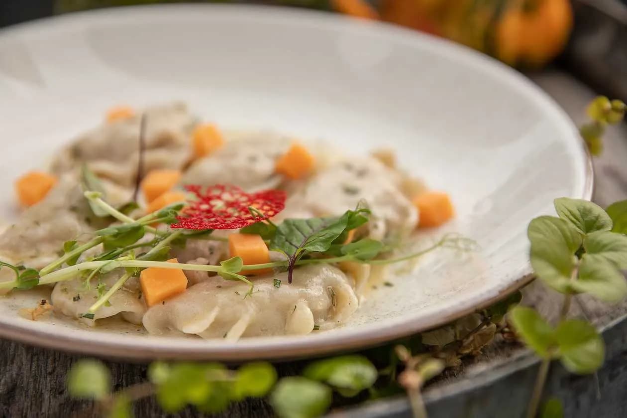 Pierogi z dynią i twarogiem 6 szt.