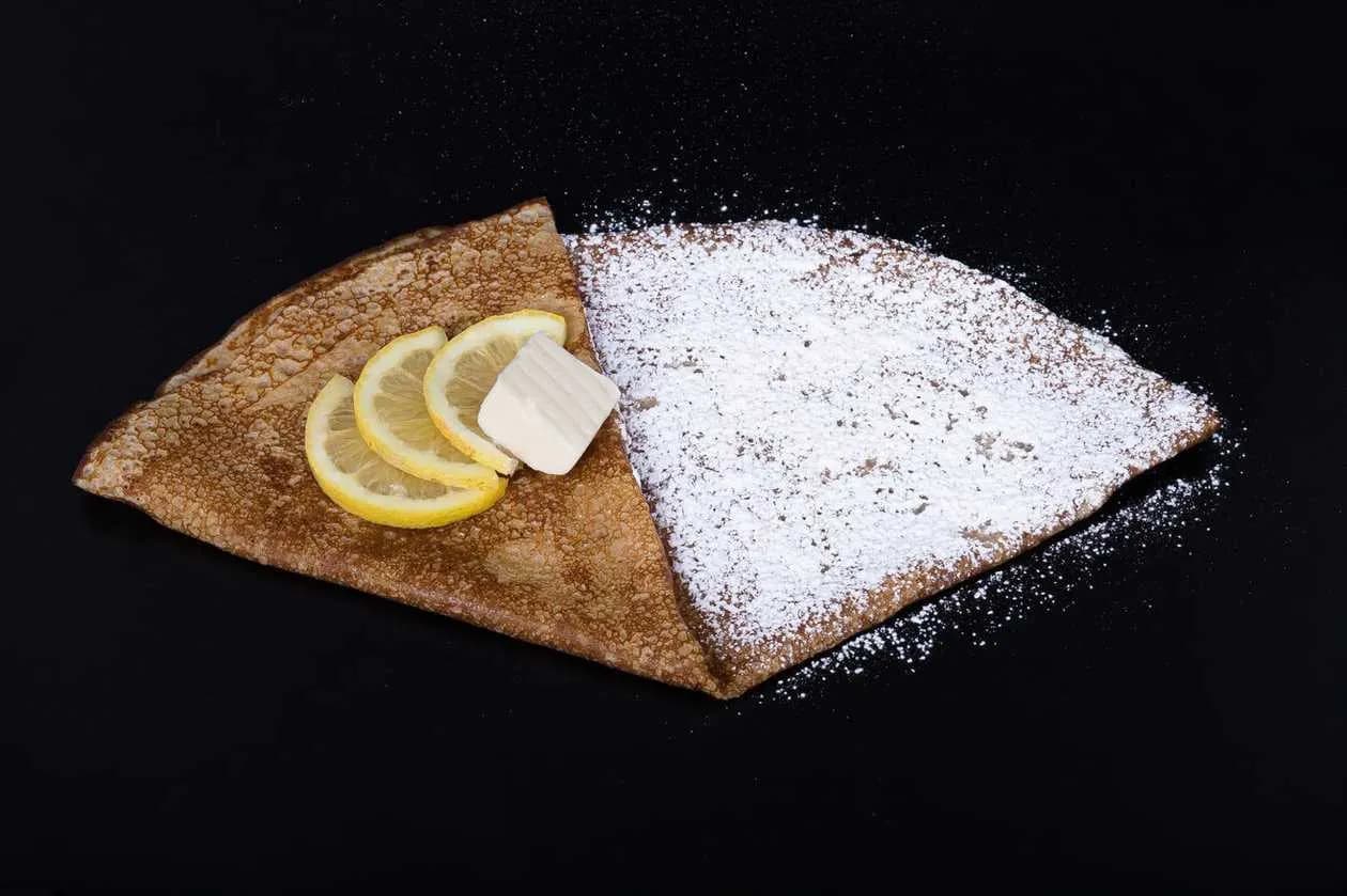 Crepe with Butter, Lemon and Sugar
