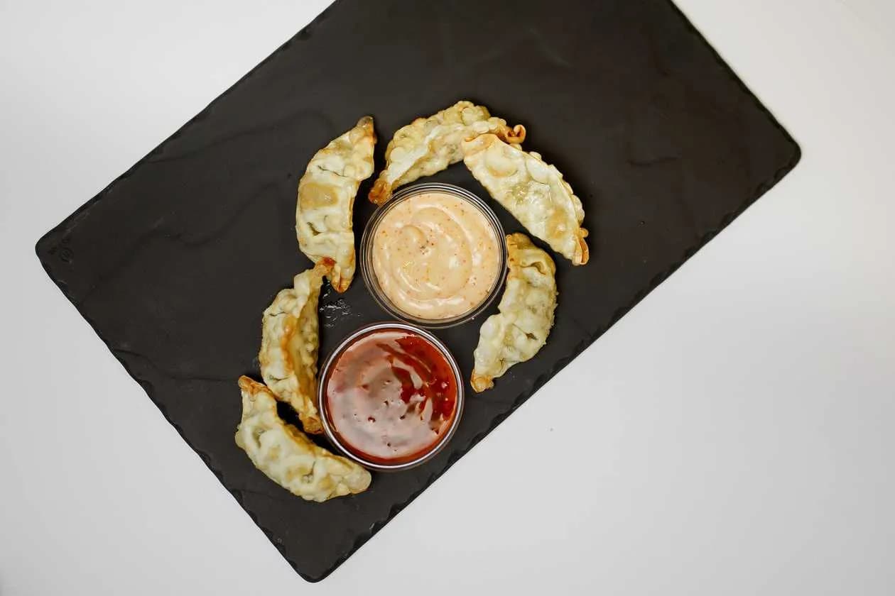 Dumplings with Pork and 2 Sauces