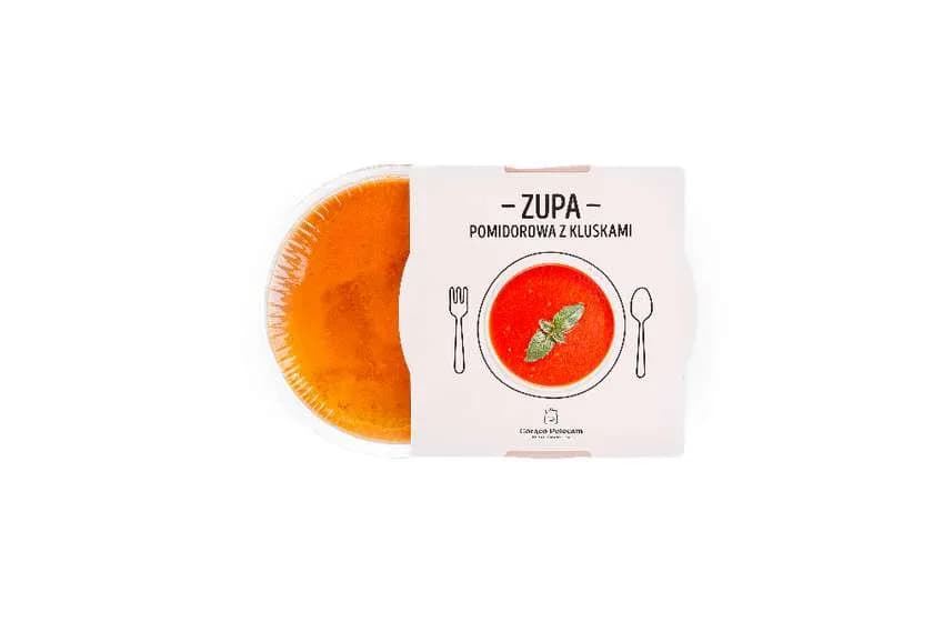 Zupa pomidorowa z lanymi kluskami