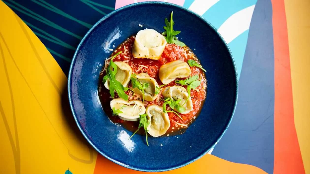 Spinach and Goat Cheese Dumplings