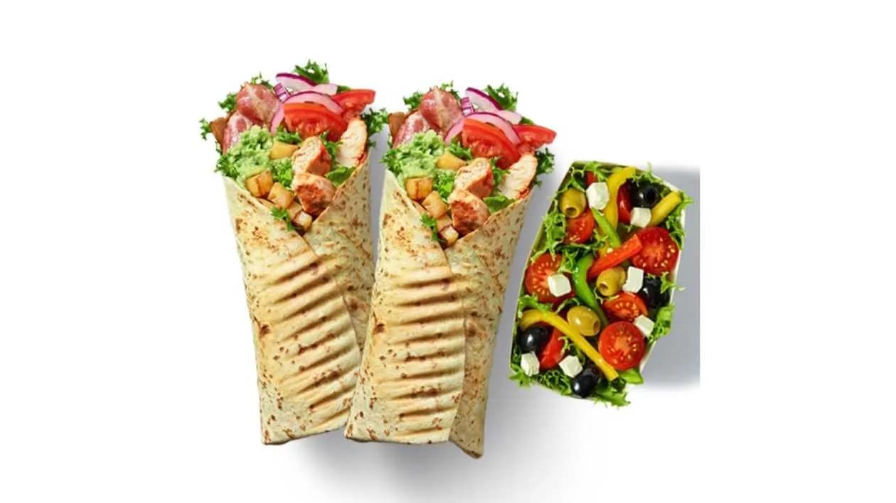 Wrap Lunch for Two: Main Dish + Side Dish