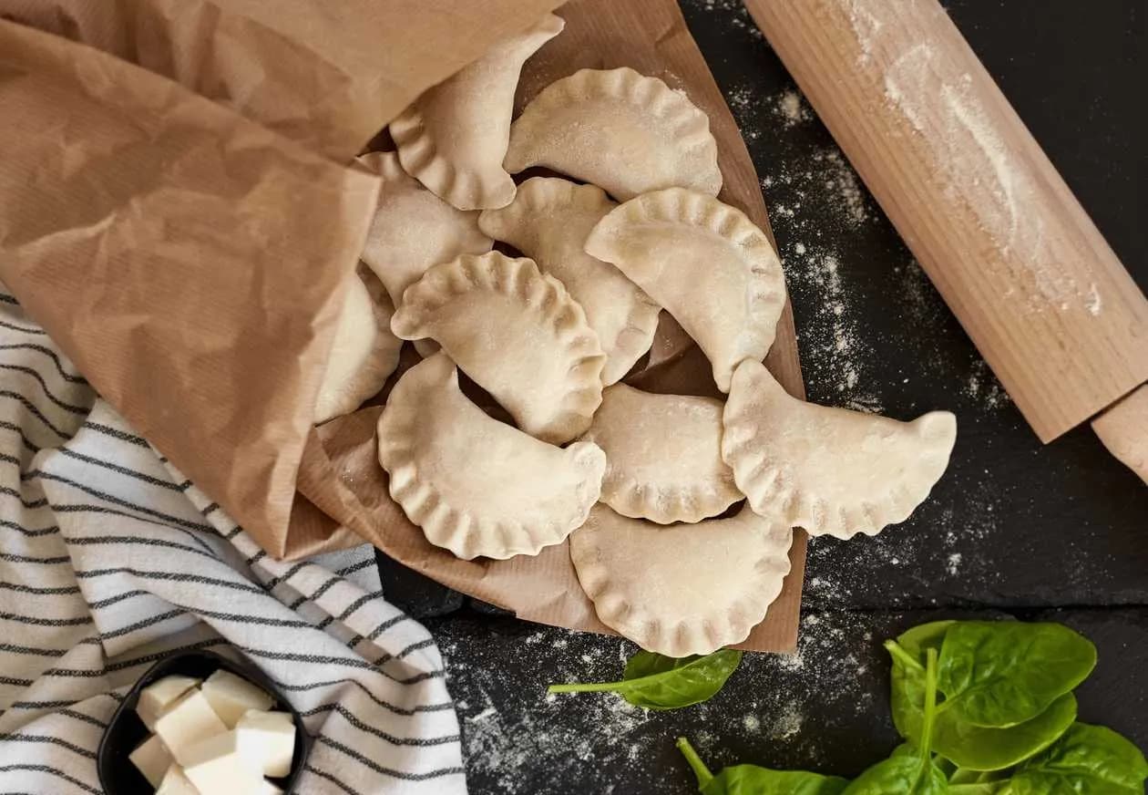 Frozen Pierogies with Fresh Spinach, Feta and Garlic- 1 kg