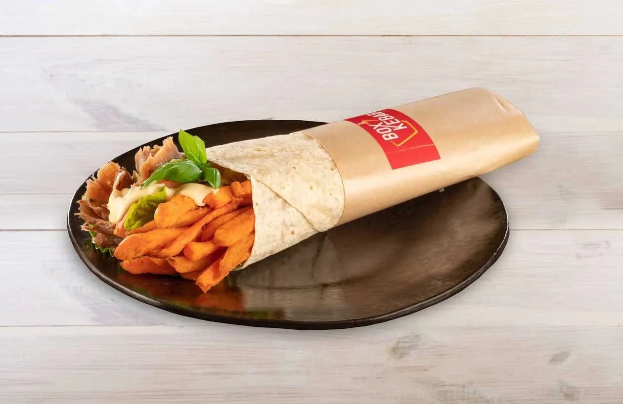 Kebab Roll Sweet Potatoes