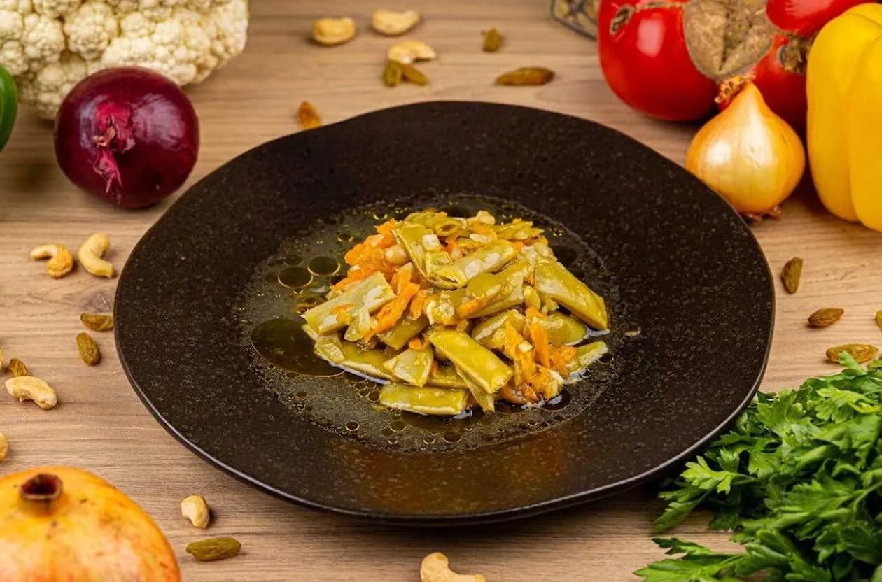 Plate with Beans and Sides