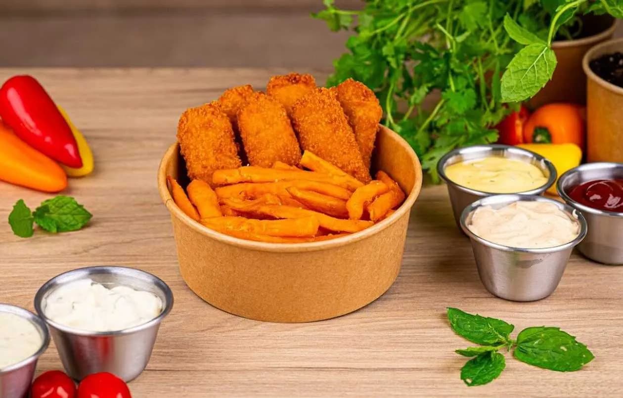 Box Vegan Nuggets, Sweet Potatoes