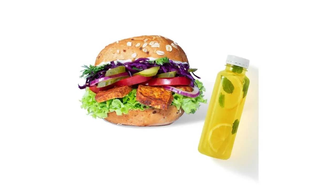 Wrap a Burger Set: Main Dish + Lemonade