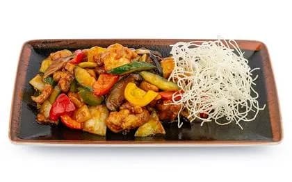 Chicken with Vegetables and Shiitake Mushrooms in Singapore