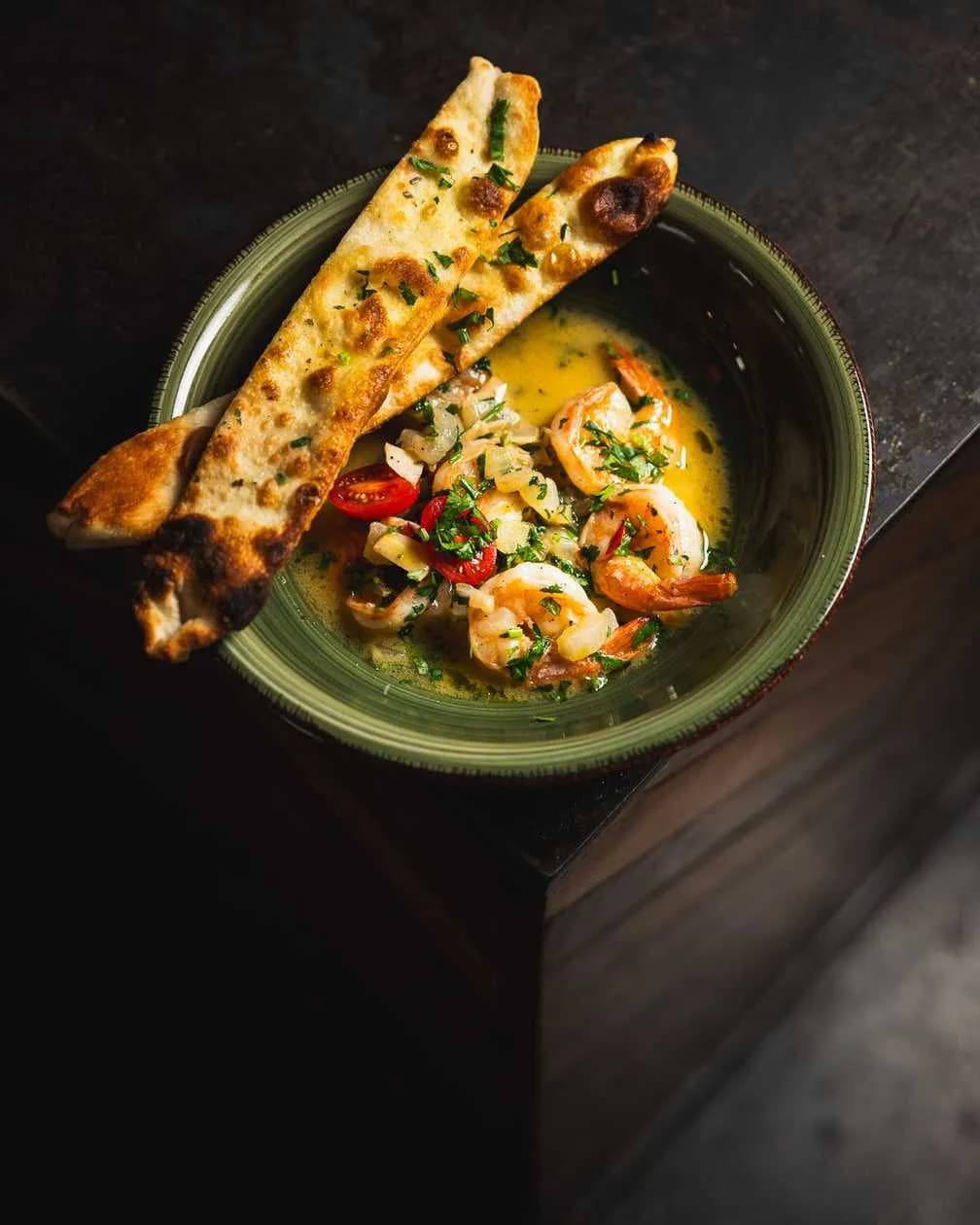 Krewetki masło & prosecco